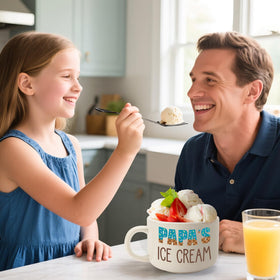 YUEYUQIU Papa ice cream shovel 6 inch, sturdy stainless steel for easy scooping.