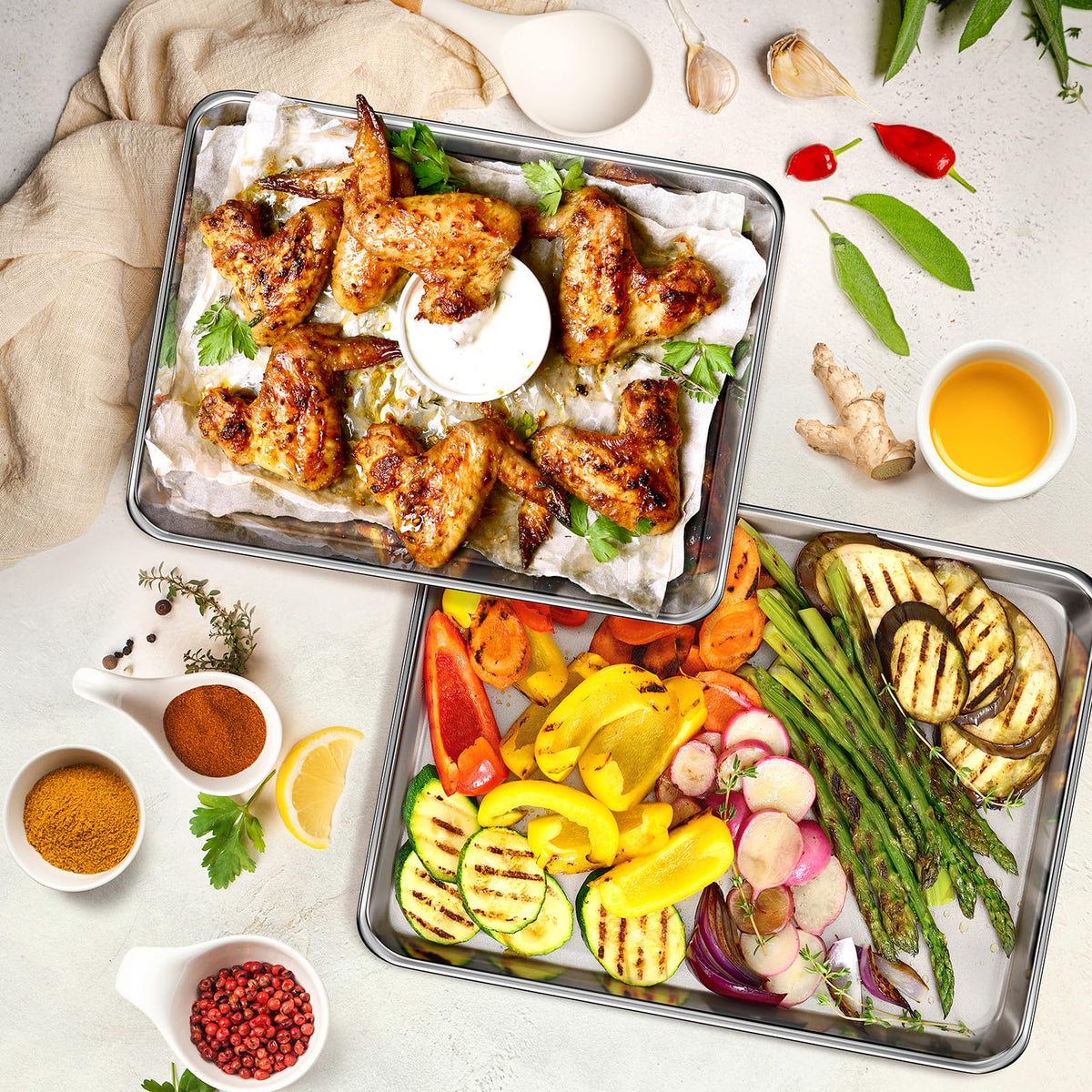 Yuiicaov dishwasher-safe pans simplify cleanup after bakes