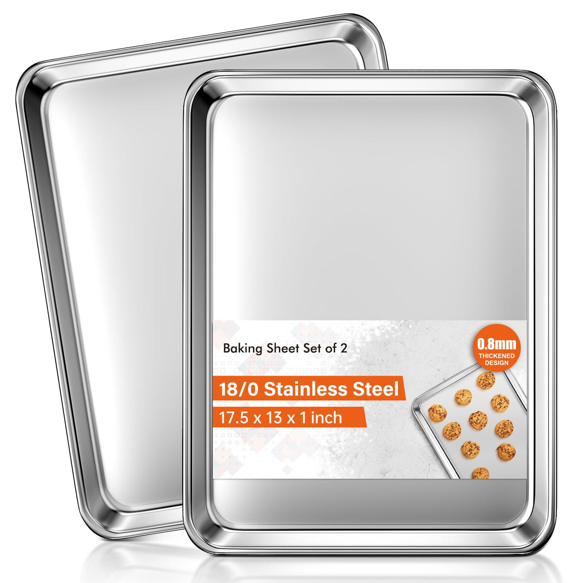 Yuiicaov versatile serving tray doubles as a pan for cookies and roasts