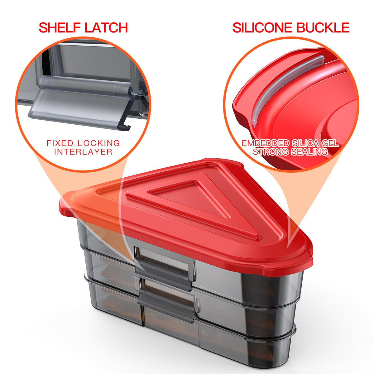 Yuiisenn pizza box lids off reveals roomy interior for daily meals.