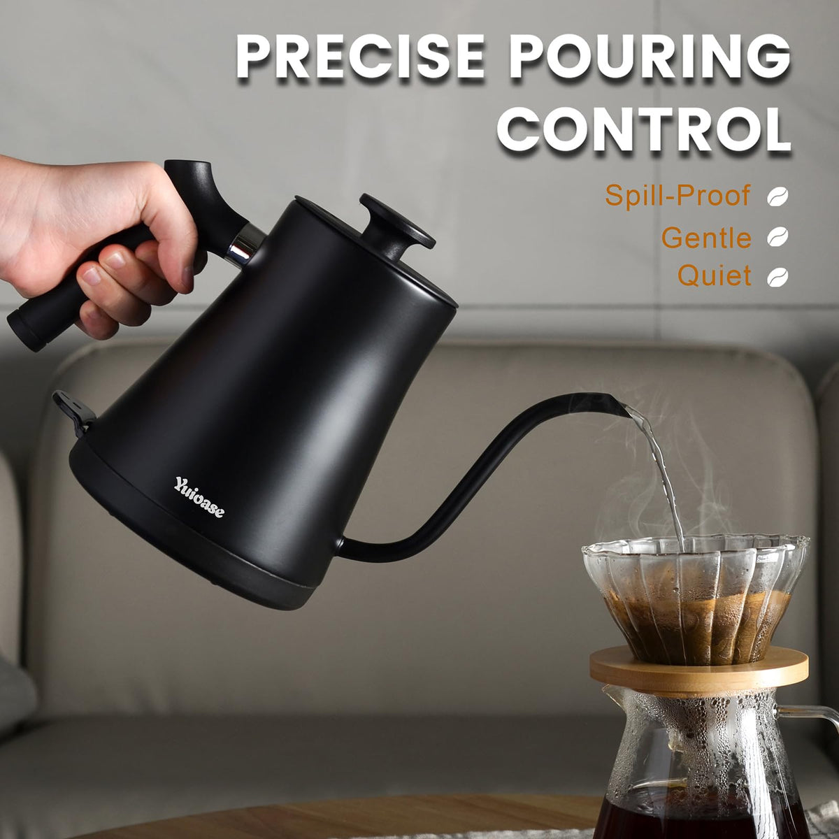 Yuioase auto shutoff and boil-dry protection for safe use