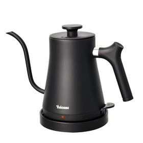 Yuioase electric gooseneck kettle front view for precise pour-over brewing