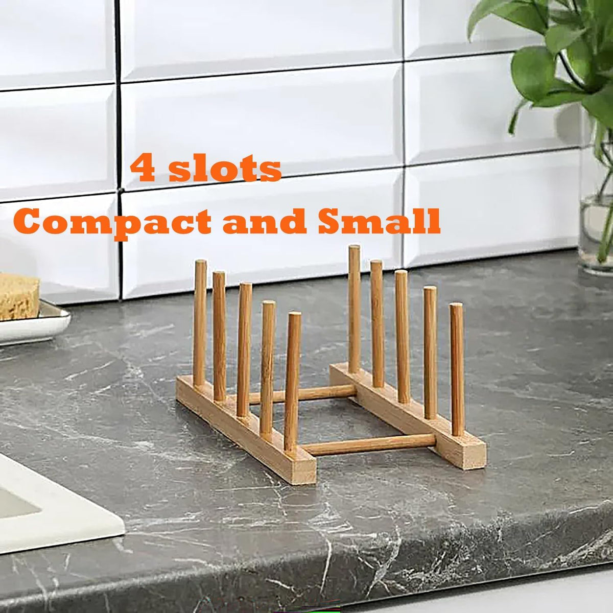 Yuixoseu bamboo rack stores cutting boards and lids neatly