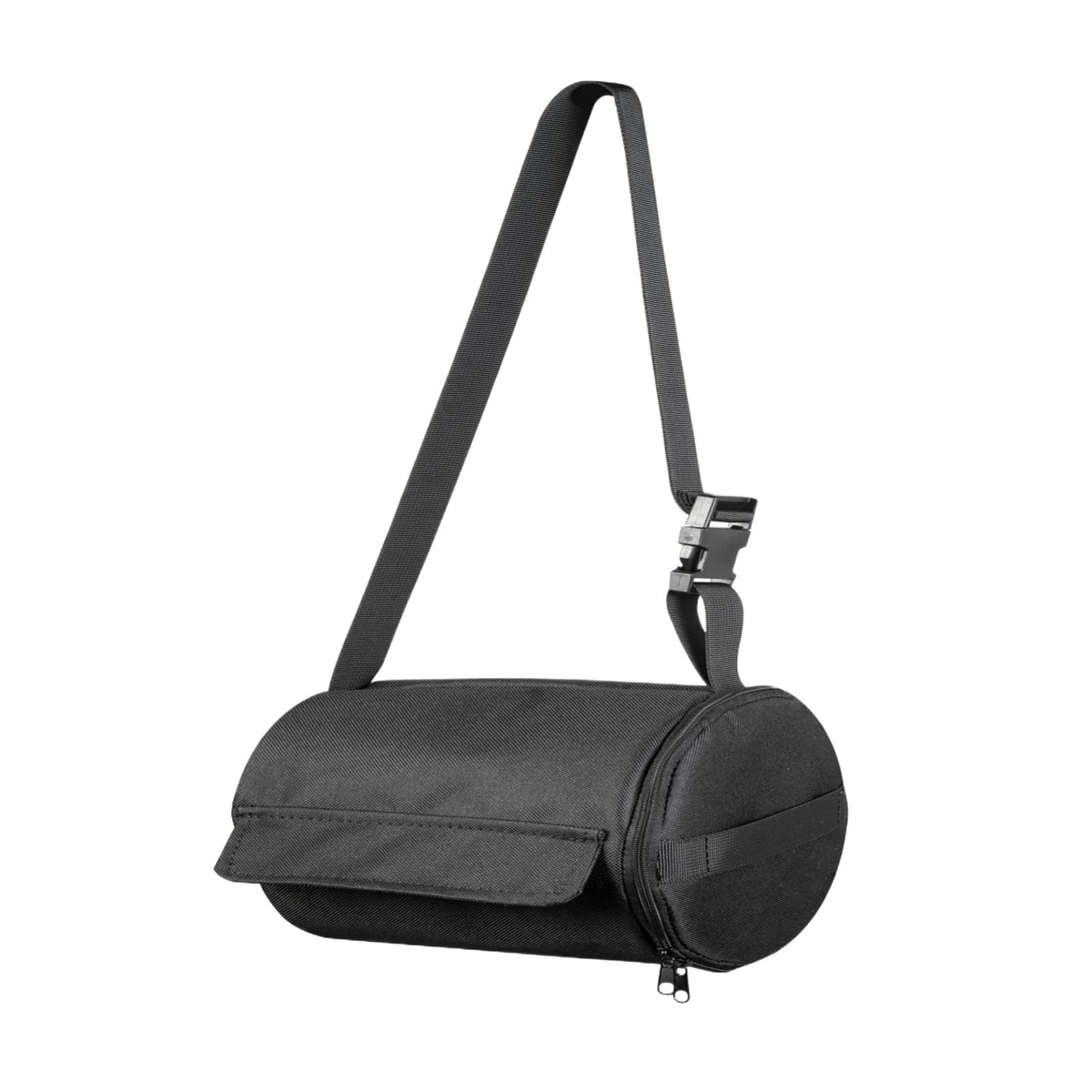 YUJHON hanging camping toilet paper holder in use, showing portable weatherproof storage.