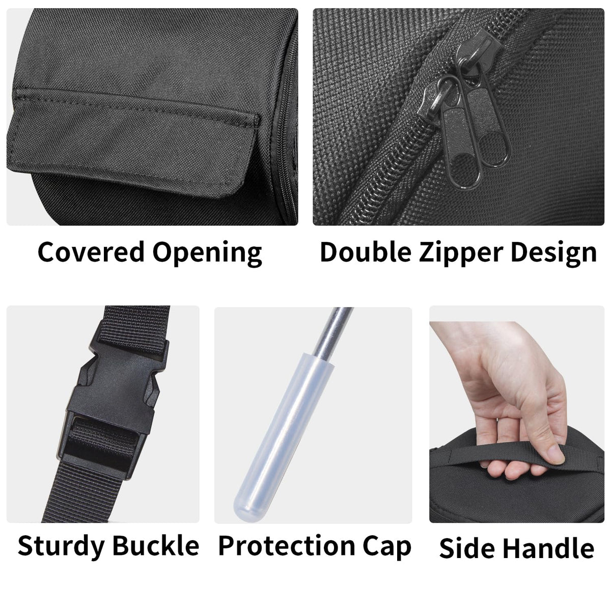 YUJHON outdoor paper towel holder with 13x5.9x5.9 inch size for easy roll access.
