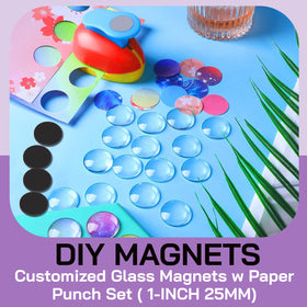 YULENANA DIY magnet kit with adhesive backs enables simple attachment.