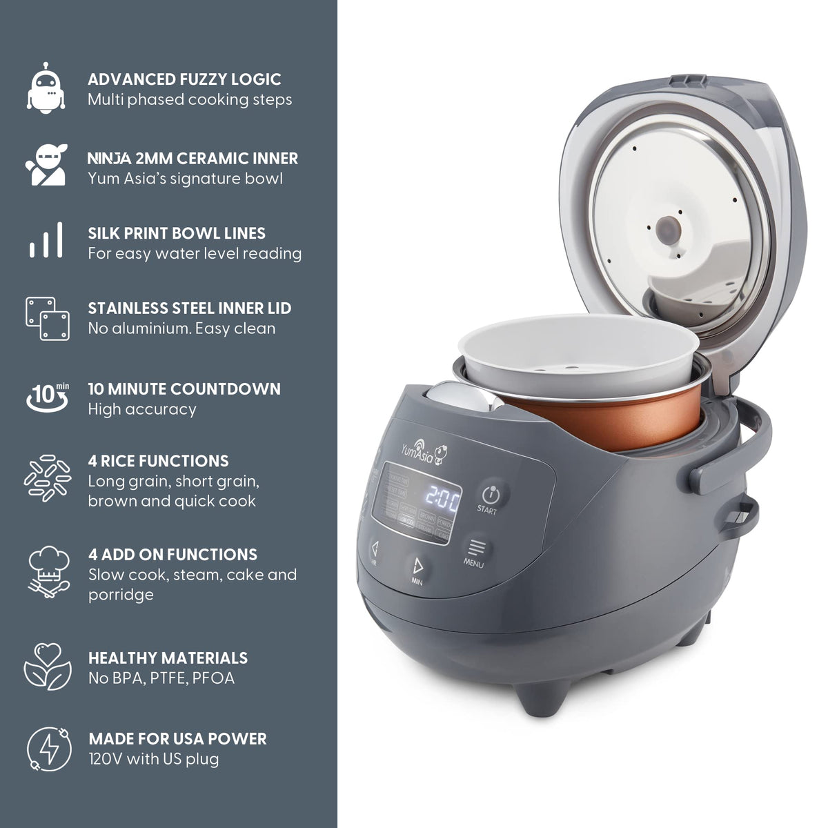 Yum Asia Panda Mini 3D heating surround for even heat distribution