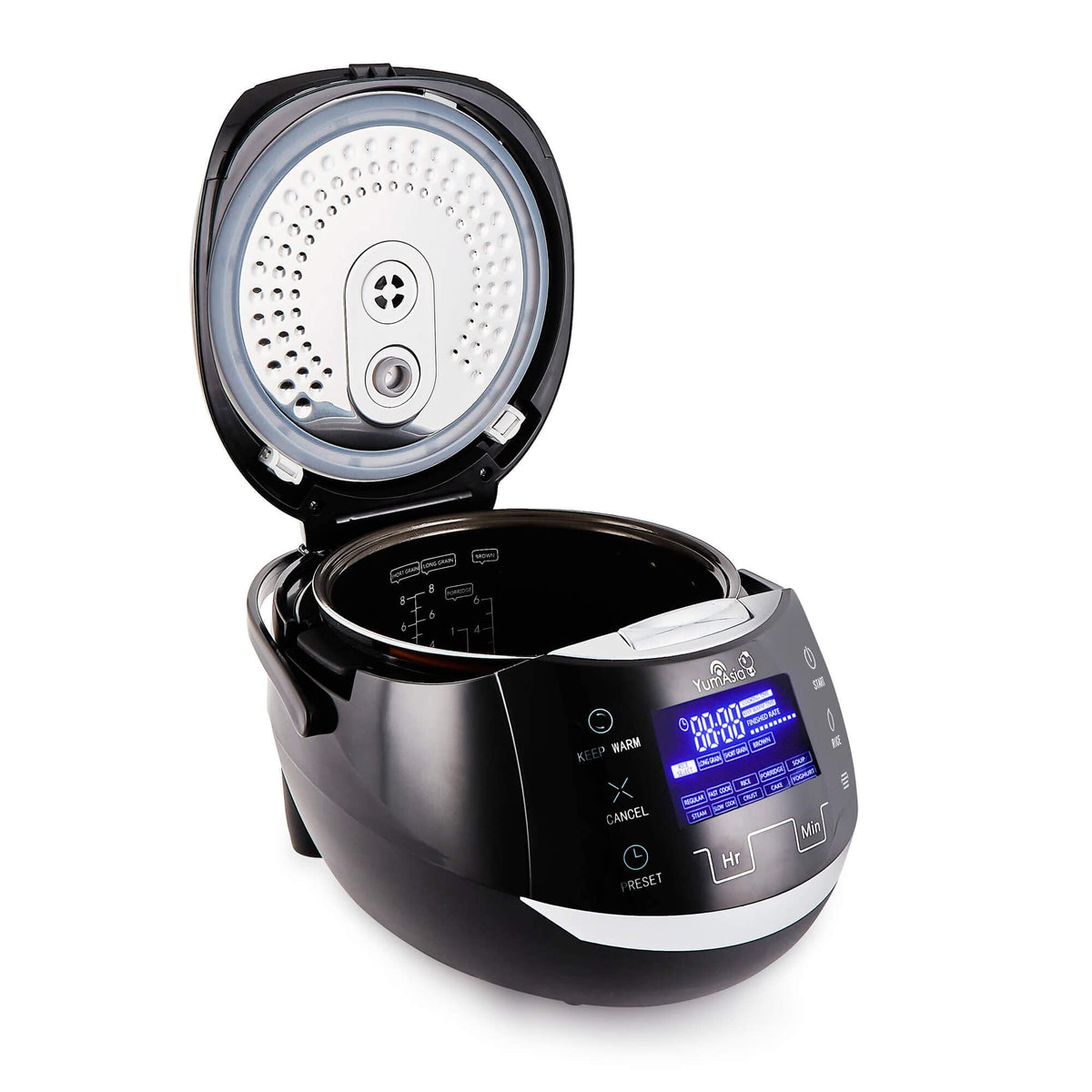 Yum Asia Sakura 3D heating provides thorough cooking across grains.