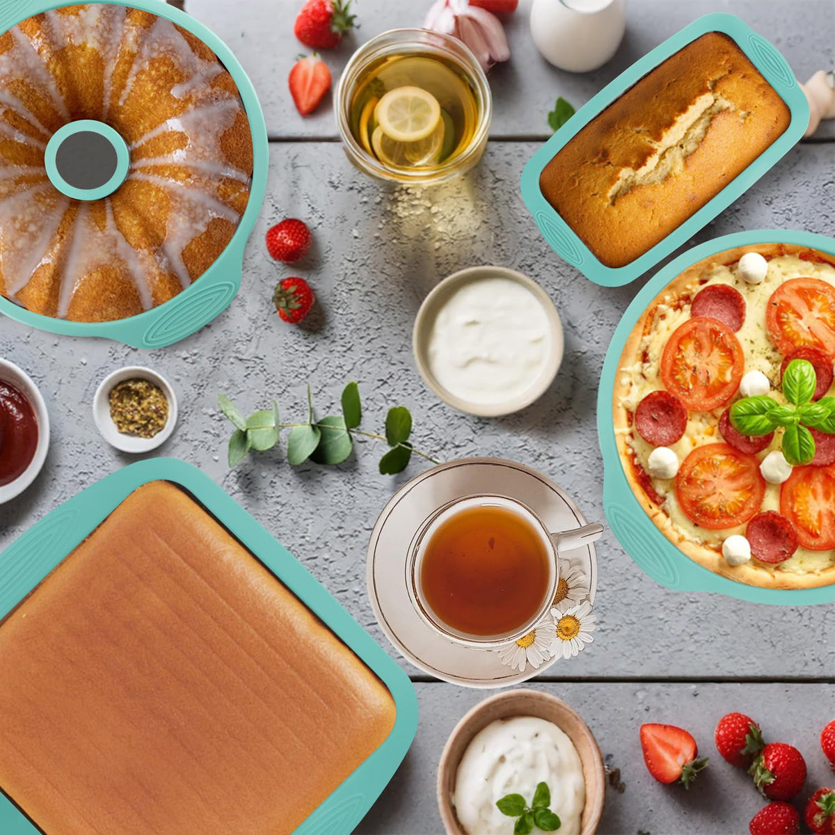 Yumatouch six cavity donut pan for baked donuts with even heat