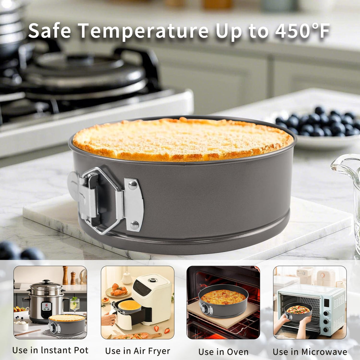 Yumatouch nonstick coating simplifies baking and cleanup.
