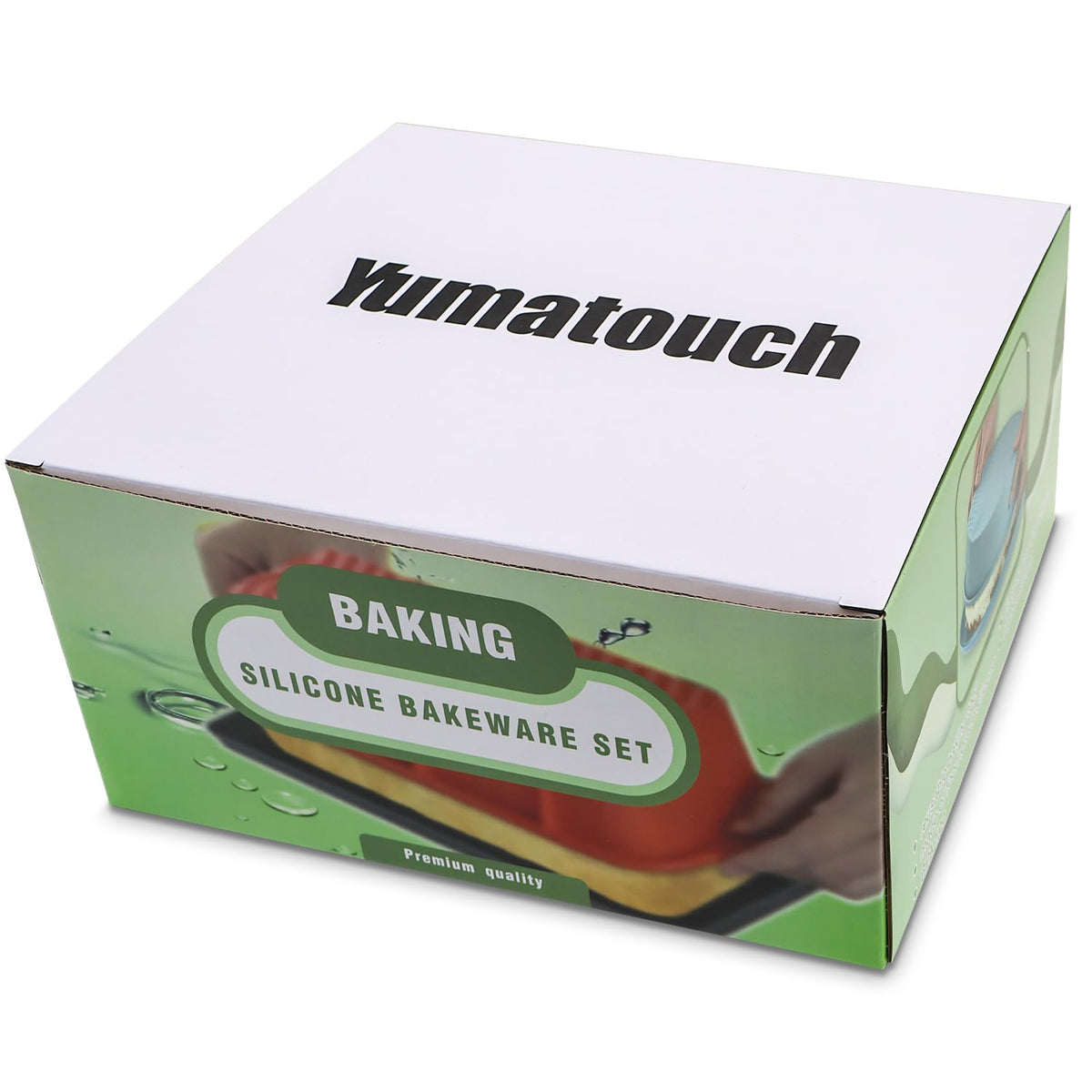 Yumatouch silicone bakeware set designed for versatile cooking and easy cleanup