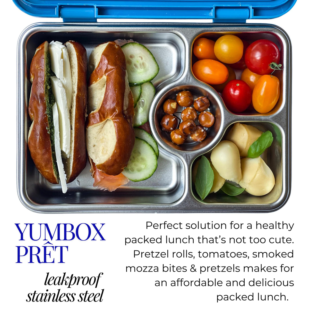 Compact 9x7x2 inch size fits most kids' lunch bags.