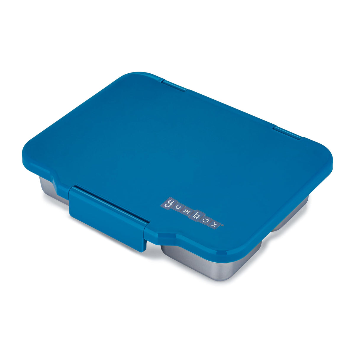 Three-compartment design helps separate sandwiches, snacks, and fruit.