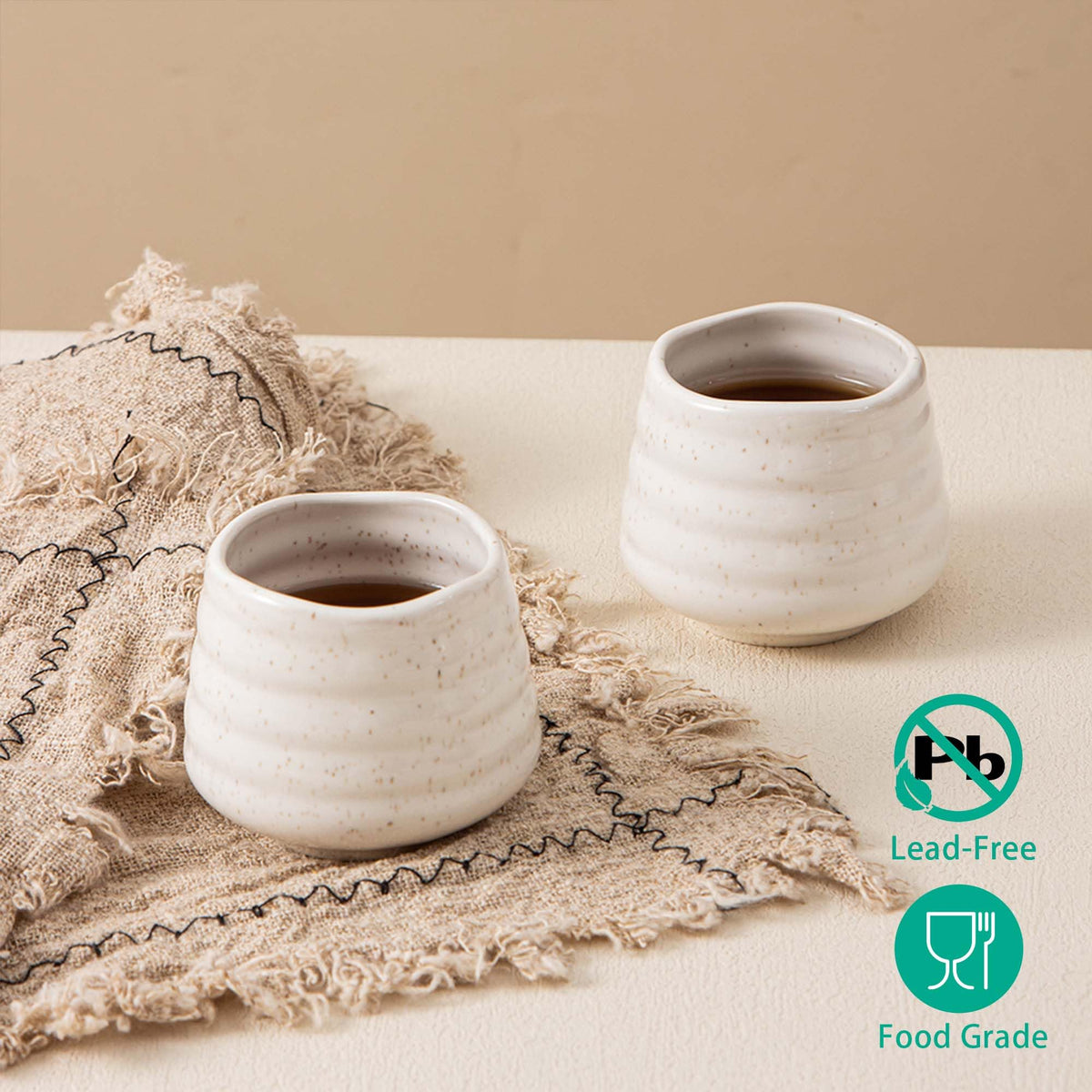 YumiPLUS dishwasher-safe porcelain cups simplify cleanups after gatherings.