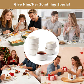 YumiPLUS porcelain condiment dish brings a timeless white finish to any table.