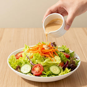 YumiPLUS sauce dish for sushi helps portion sauces neatly at the table.