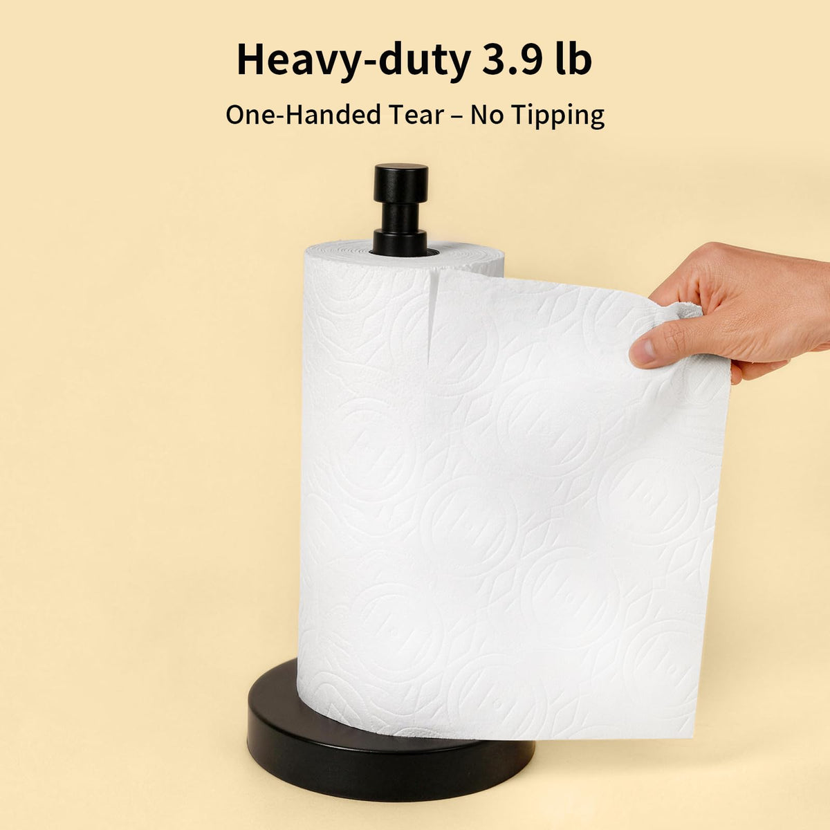 YUMORE end-cap-design provides easy transport and roll changes