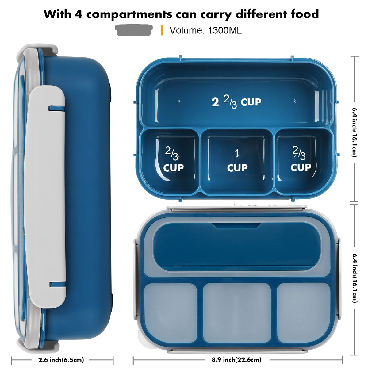Yumuk Bento Box leakproof lid seals to prevent spills