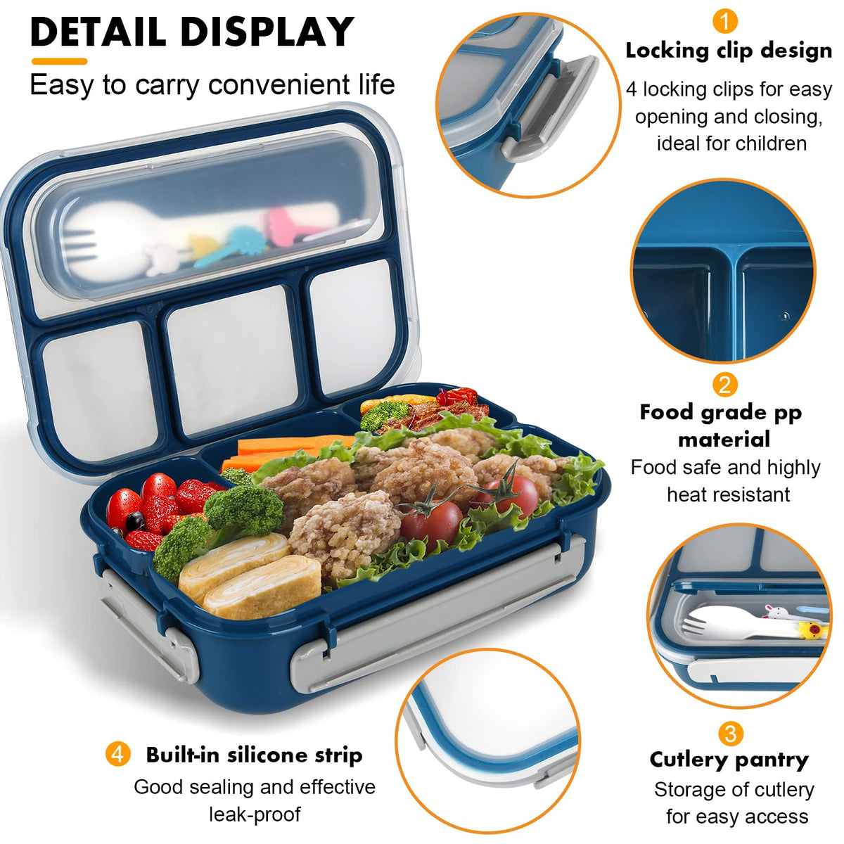 Yumuk Bento Box tray ready for microwave reheating after removing lid