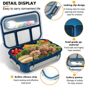 Yumuk Bento Box tray ready for microwave reheating after removing lid