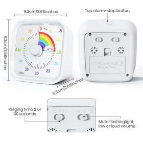 Yunbaoit silent timer operates without ticking in quiet spaces.