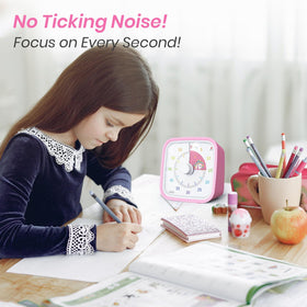 Yunbaoit study timer pink helps kids focus on homework.