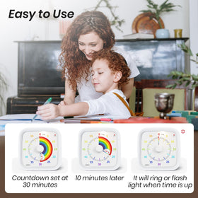 Yunbaoit visual timer dial knob adjusts duration quickly.
