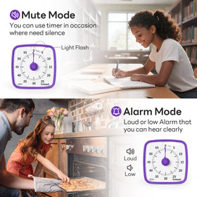 Yunbaoit easy-turn knob for quick, precise time setting.