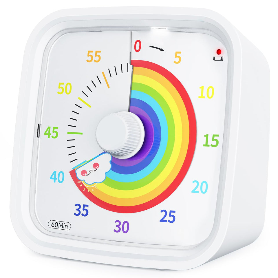 Yunbaoit visual timer rainbow disk countdown for focused learning.