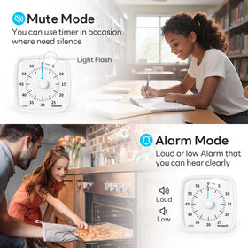 Yunbaoit visual timer runs silently to minimize distractions during tasks.