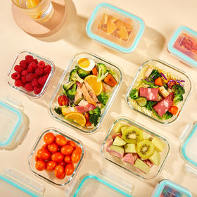 YUNCANG BPA-free glass storage helps keep flavors fresh.