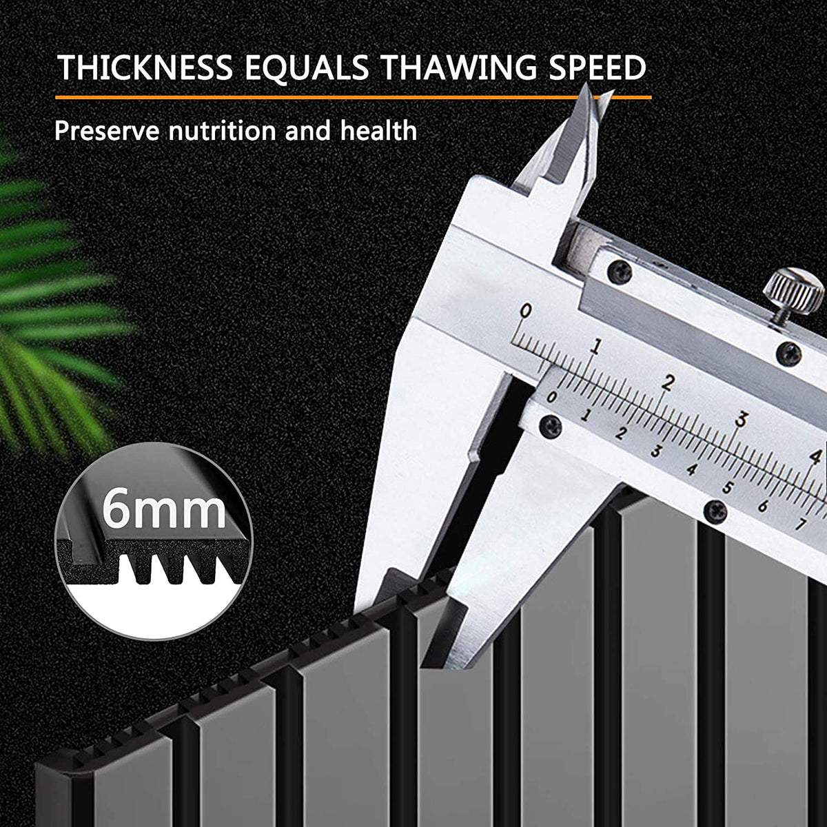YUNDOOG defrosting tray aluminum surface easy to clean