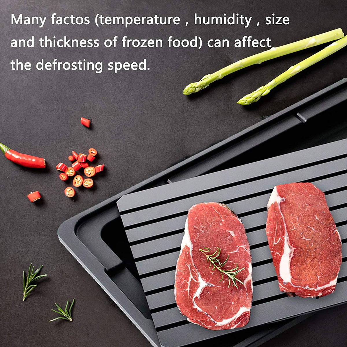 YUNDOOG defrosting tray easy clean design after use