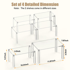 YUNEASELF clear cabinet organizer gift-ready presentation suits gifting.