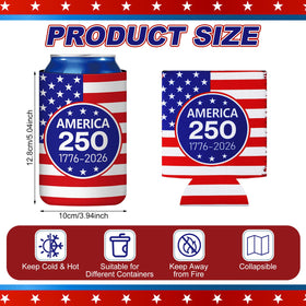 Yungyan red-white-blue can sleeve suitable for July celebrations.