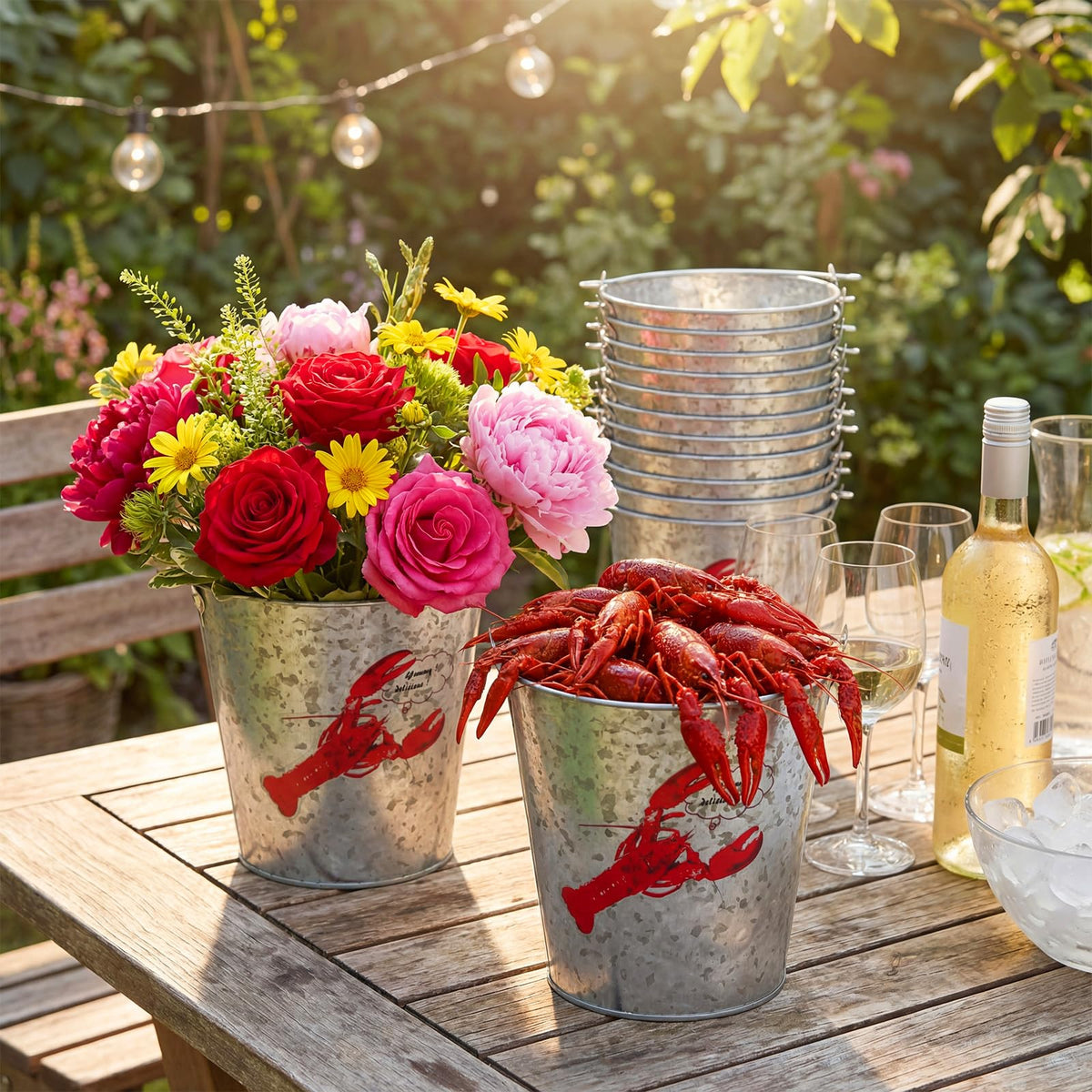 Yungyan lobster sticker design adds a fun touch to your seafood spread.