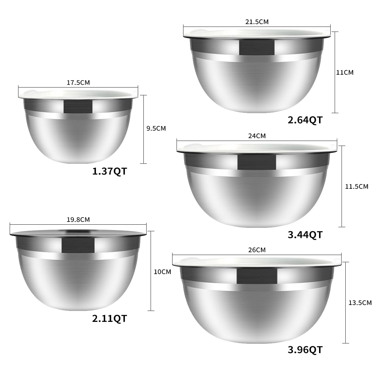 YUNYDSM 3.25L bowl versatile for sauces and marinating