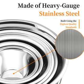 YUNYDSM stackable bowls space-saving nesting design