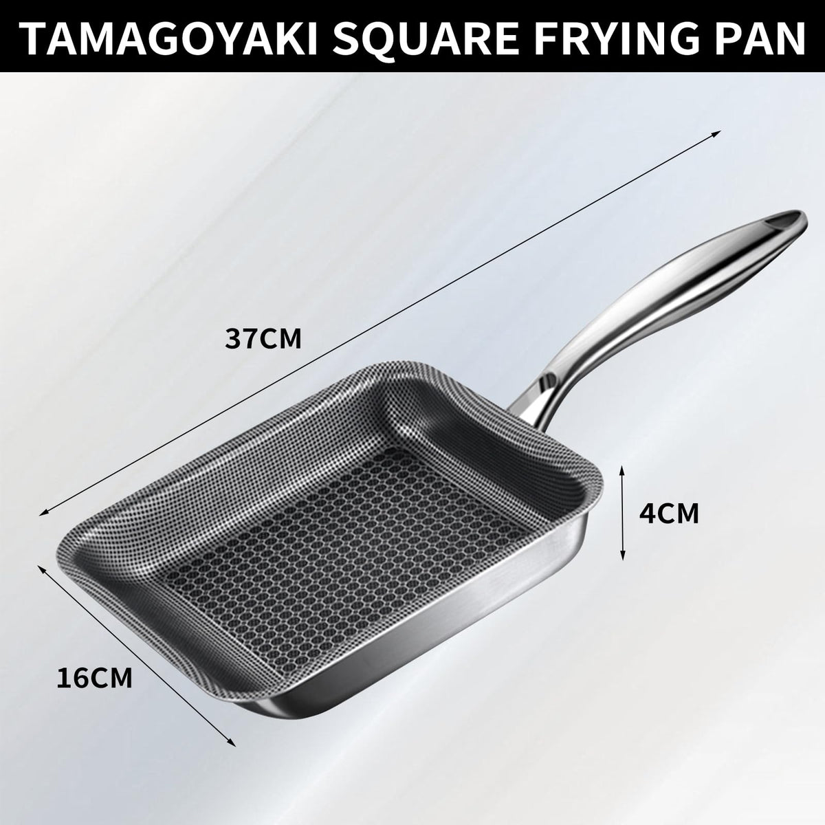 YUNYDSM Tamagoyaki pan with heat-resistant handle for safe cooking