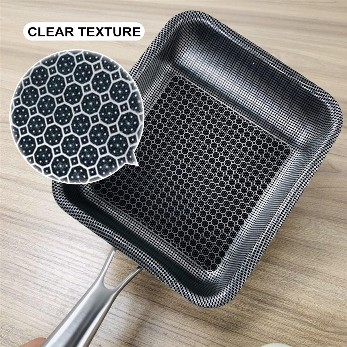YUNYDSM Tamagoyaki pan oven and dishwasher safe for convenient cleanup