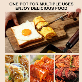YUNYDSM Tamagoyaki pan rectangle design 14.5x6.2 inch for tamagoyaki
