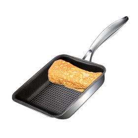 YUNYDSM Tamagoyaki pan with rectangular nonstick surface for even rolling omelets