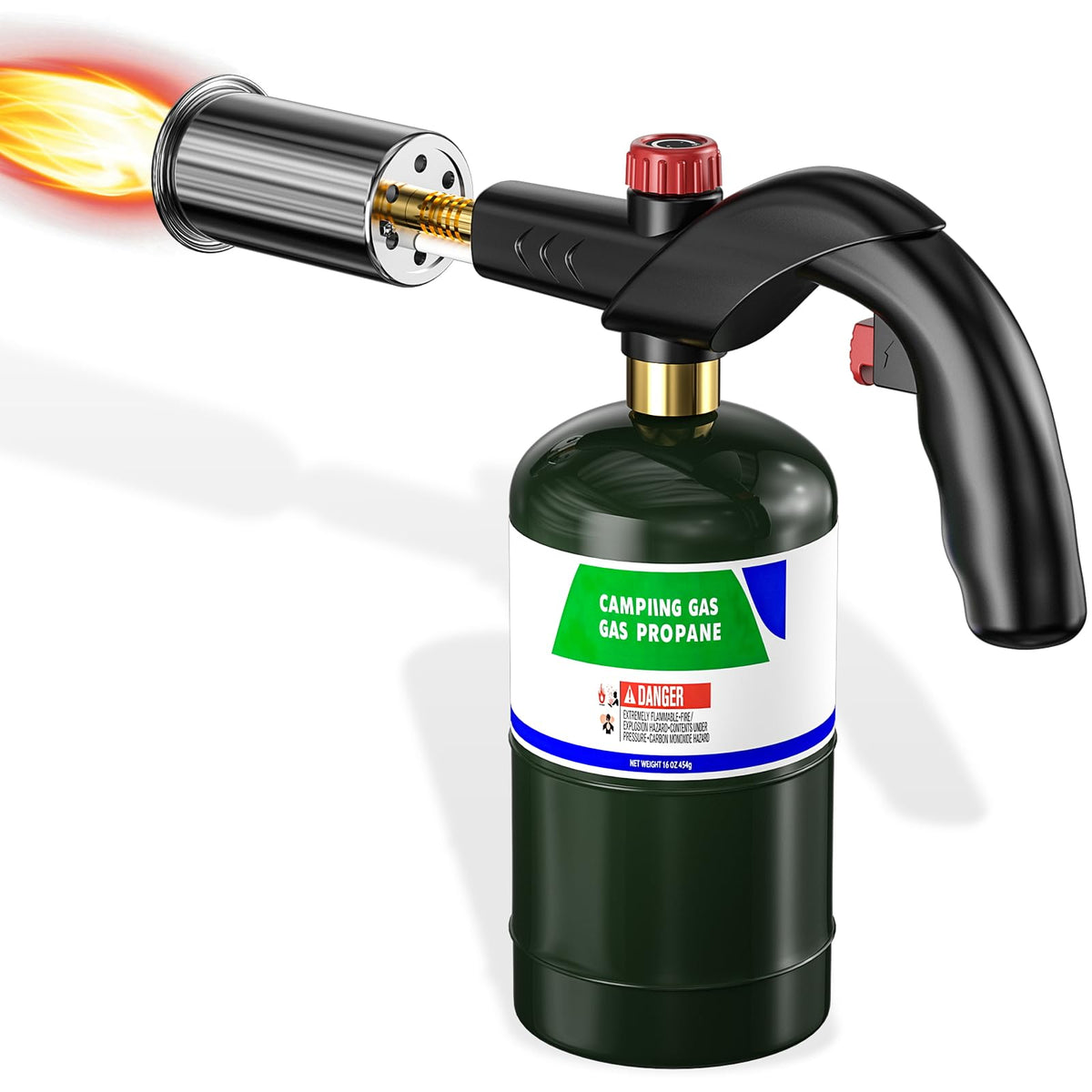 Yunziling propane torch with adjustable flame for precise grill searing.