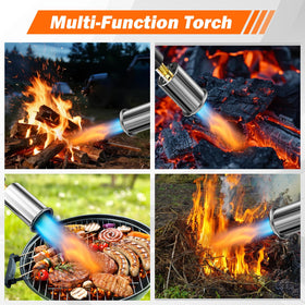 Yunziling torch used for charcoal lighting and campfires outdoors.