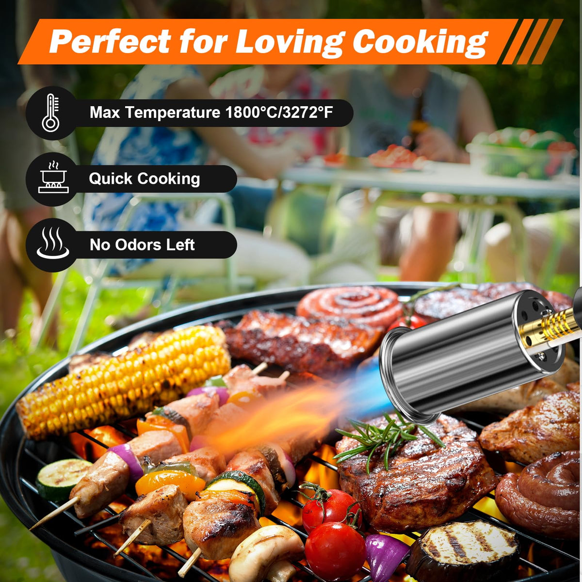 Yunziling heavy-duty ergonomic torch with brass fittings for durable use.