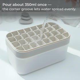 Yuriya silicone tray offers easy-release cubes for quick cocktail prep.