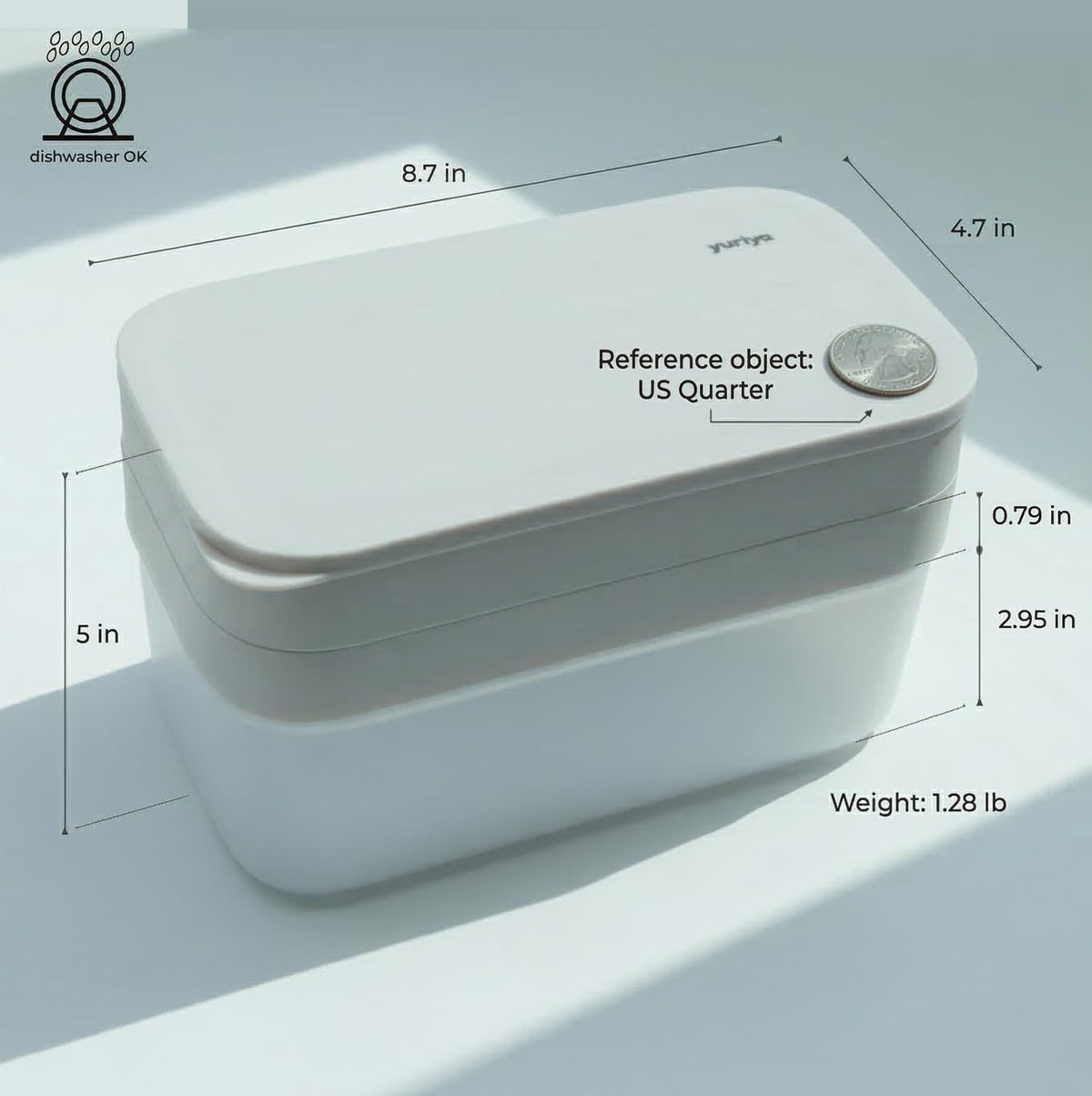 Yuriya stackable design maximizes freezer capacity and accessibility.