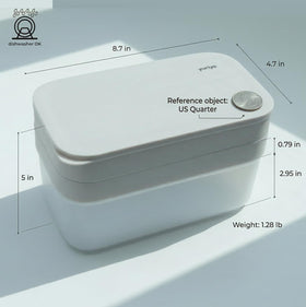 Yuriya stackable design maximizes freezer capacity and accessibility.