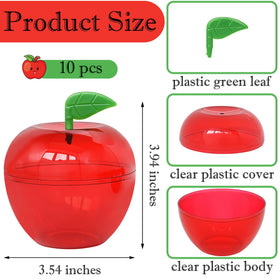 Yuronam apple container close-up of green leaves, highlighting reusable gift option.