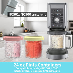 YUSFKJ NC501 pint with colorful lid helps separate flavors at a glance.